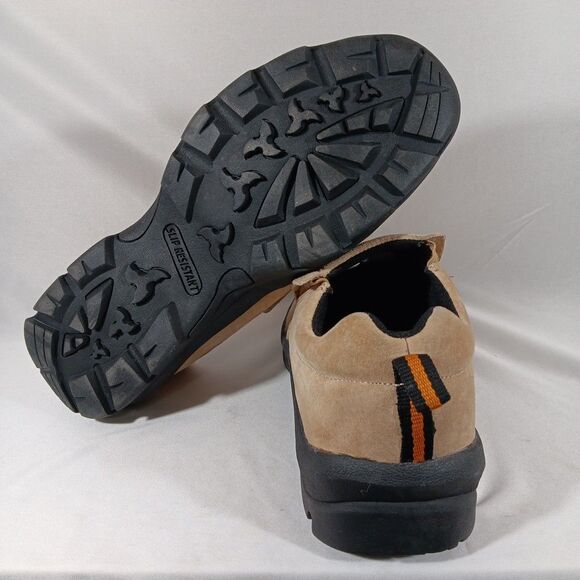 Duluth Wild Boar Mocs 41502 Slip On Casual Shoe Men’s 14 Khaki Tan Suede Leather - Picture 5 of 7